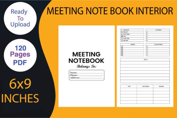 Download Meeting Note Book | KDP Interior - Note Collection