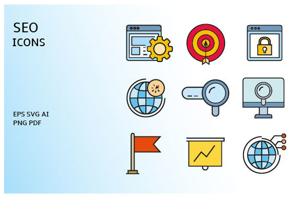 Download Web SEO Icons Vector Set - Seo Collection