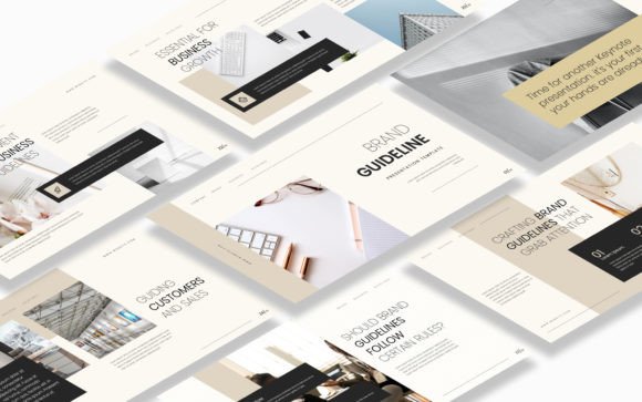 Download Brand Guideline Keynote Template - Note Collection