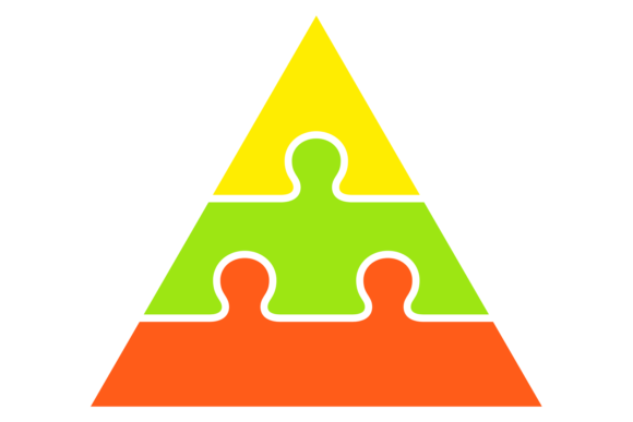 Download Color Traingle Jigsaw Connection. Smart - Smart Collection