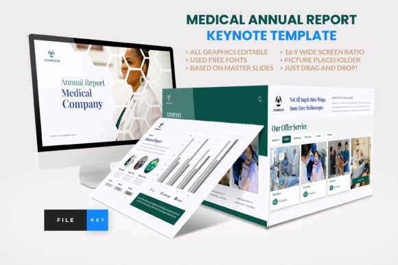 Download Medical Annual Report Keynote Template - Note Collection