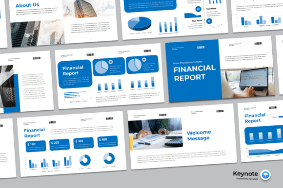 Download Financial Report - Keynote Template - Note Collection