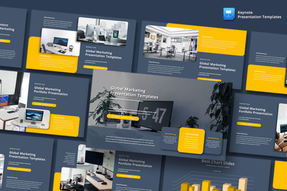 Download Global Marketing - Keynote Template - Note Collection