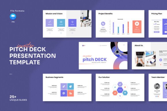Download Investor Pitch Deck Keynote Template - Note Collection