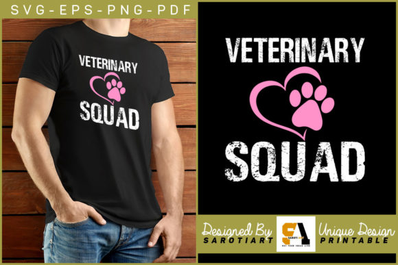 Download Veterinarian Squad T-shirt Design SVG - Veterinarian Collection