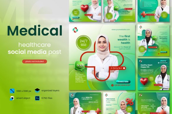 Download Medical and Healthcare Square Banner - Medical Collection